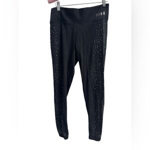 PINK Victoria’s Secret Black Sparkly Leggings